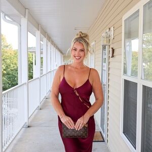 Lioness Burgundy Spaghetti Strap Dress